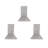 Conceal 3 Piece L-Shaped Steel Floating Shelf