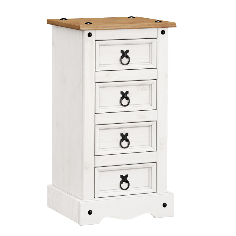Tethys 35cm W Solid Wood Bedside Table