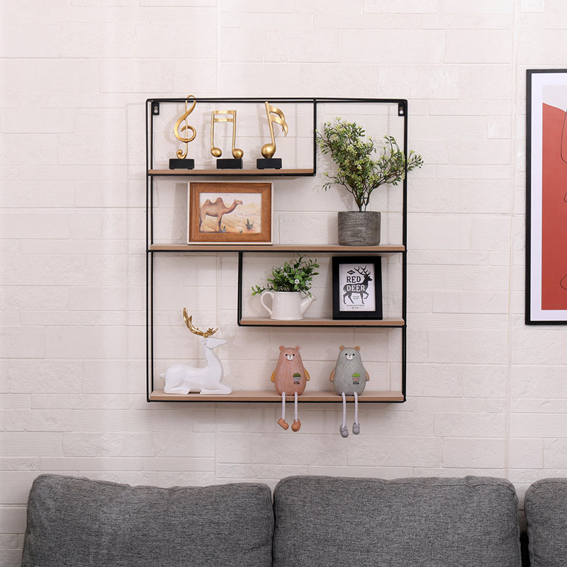 Ventress 4 Piece Tiered Shelf, 45cm H x 11cm W x 1.85cm D