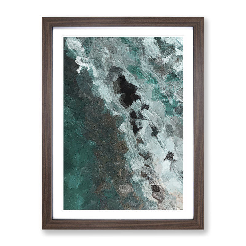 The Fog - Framed Print, 64cm H x 46cm W x 2cm D, Walnut