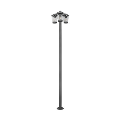 Adriella Anthracite Solar Powered Metal Pathway Light