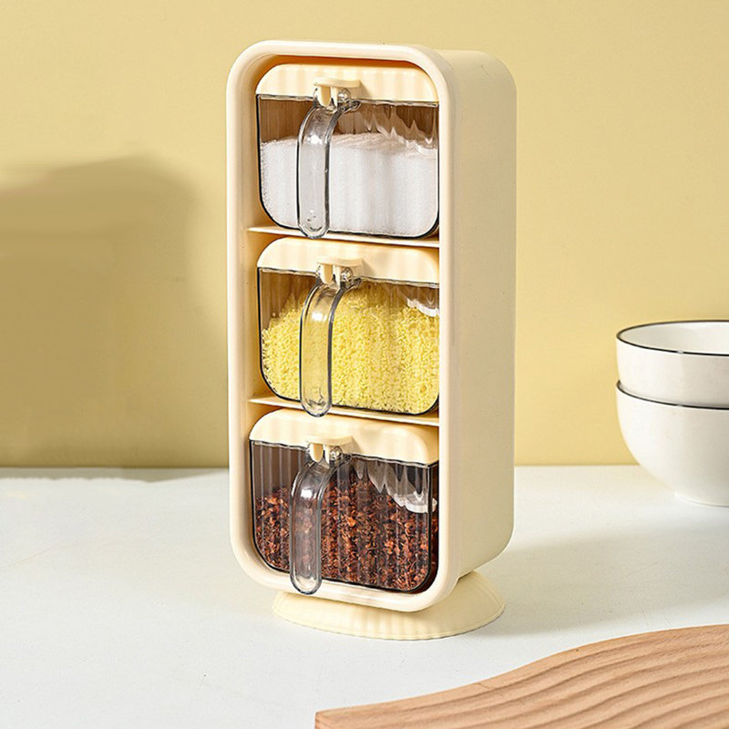 Boîte d'assaisonnement pour bouteille d'eau avec support pour cuillère, Bg