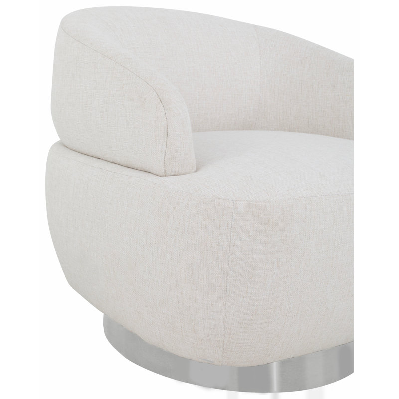 Armchair, 1115 Saddle, Nickel Metal