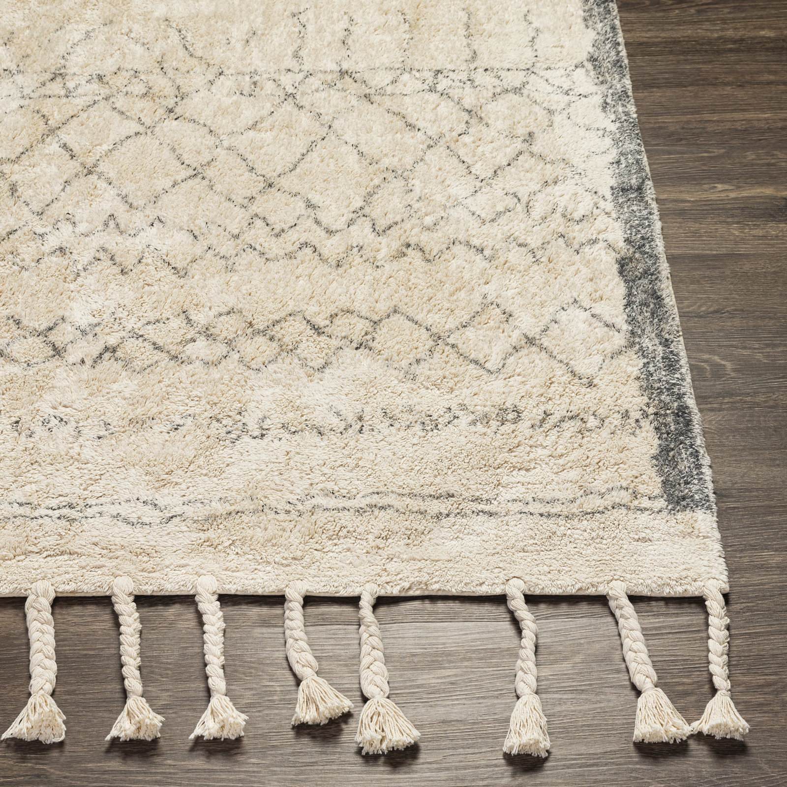 Clover Hand-Woven Moroccan Rug, Rectangle 2'6" x 4'