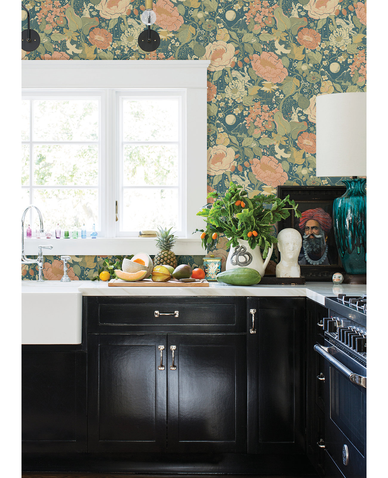 Harrell Wallpaper Roll, Teal