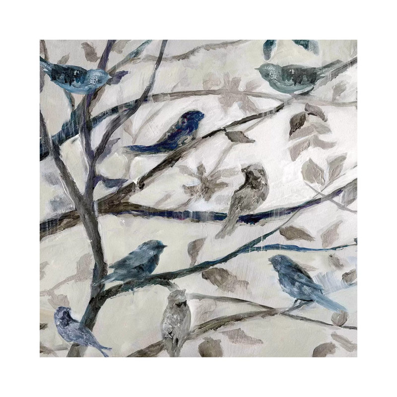 Morning Song I by Nan - Painting on Canvas, Wrapped Canvas, 45.72 cm H x 45.72 cm W x 1.91 cm D