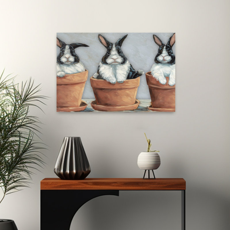 Bunny Pots, H 16 po x l 24 po