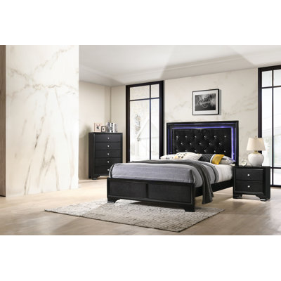 Ensemble de chambre à coucher à panneau tapissier Rodna 4-2_Geri