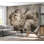 Adhésif mural floral pelez et collez - bouquet industriel
