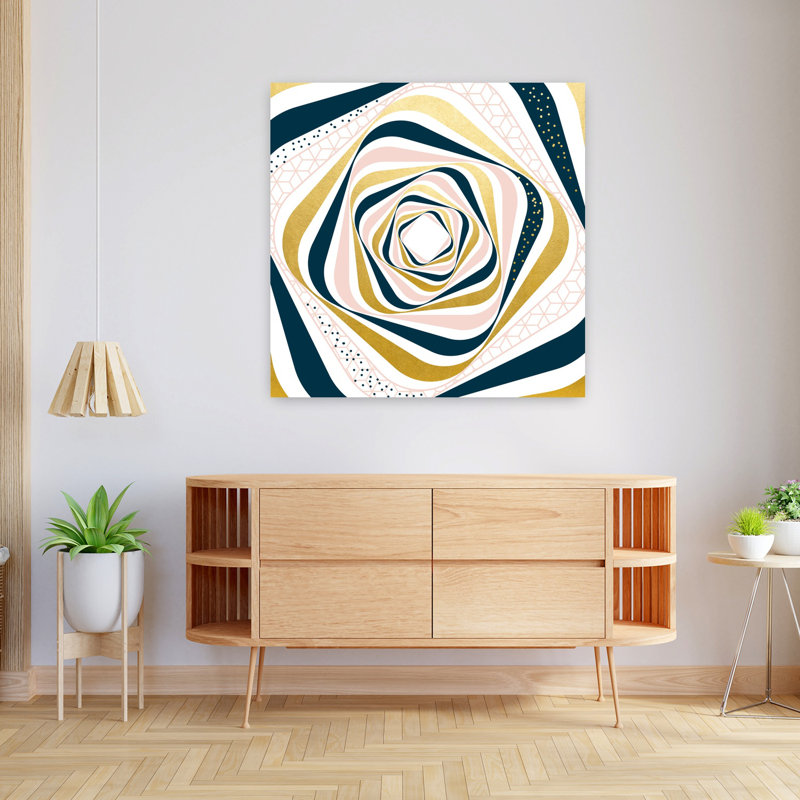 Art contemporain, art contemporain abstrait, H 36 po x l 36 po