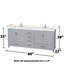Sheffield 80" Double Bathroom Vanity Set-59388379-59388375