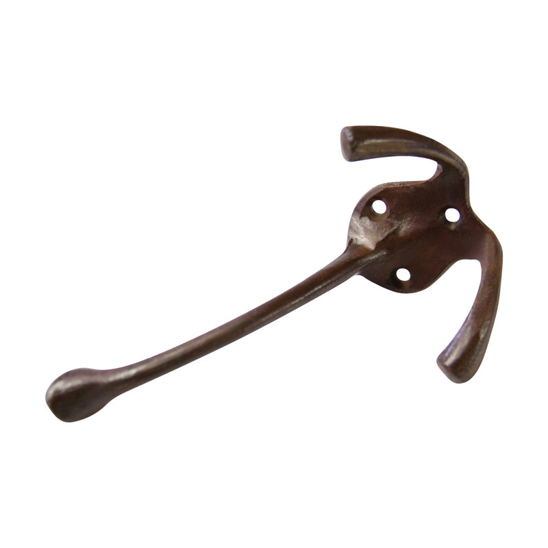 Iron Wall Wall Hook, Rust
