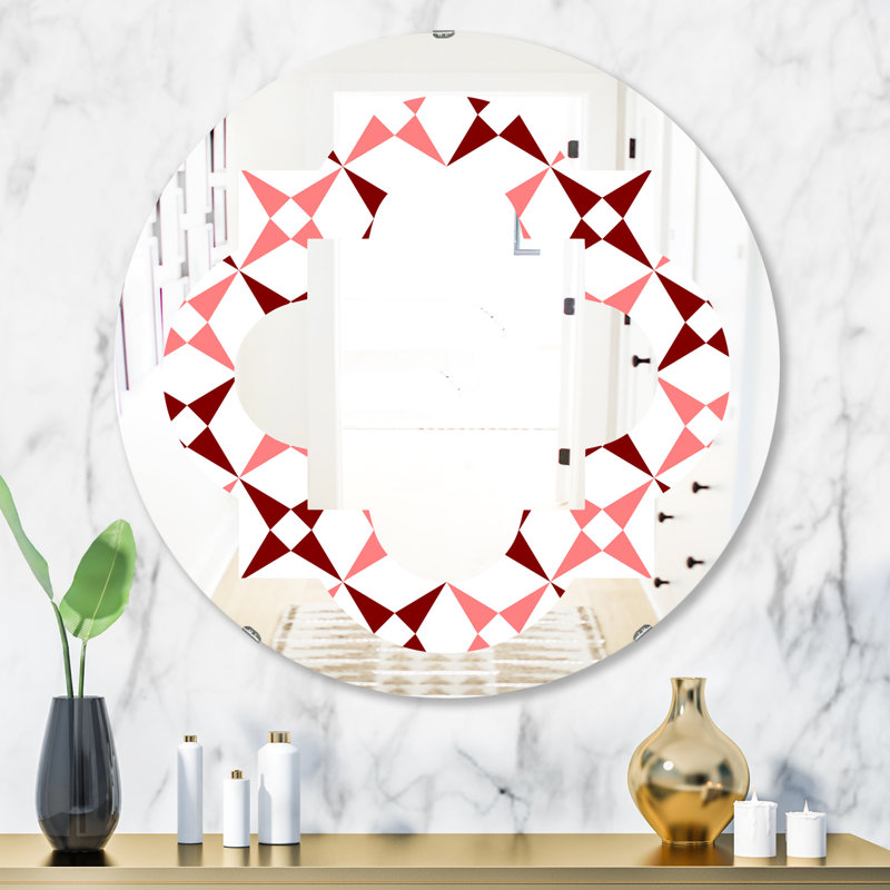 Miroir mural Hexagon Star Art Deco, H 31,5 po x l po