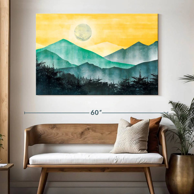 Alvord, lever de soleil, paysage abstrait, H 34 po x l 51 po