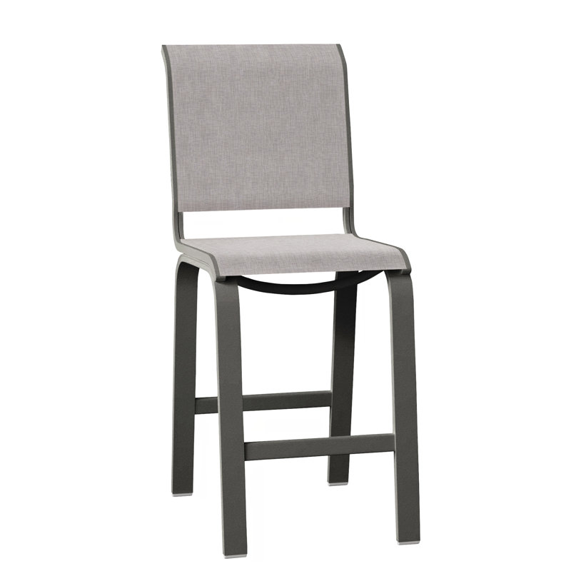 Tabouret de bar 26 po Holna, Graphite texturé, Oursin