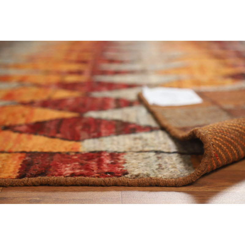 Tapis oriental marocain en laine à motif treillis 7 x 10