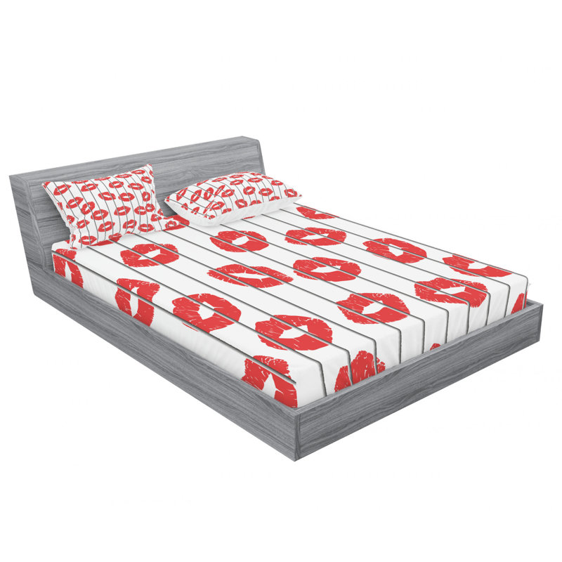 Microfiber Sheet Set, Queen Sheet Set with Fitted Sheet