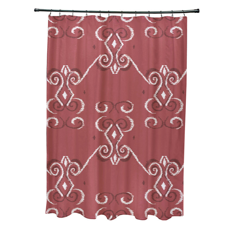 Geometric Shower Curtain, Burnt