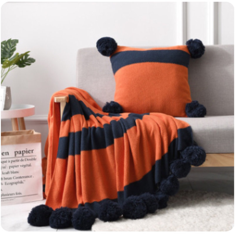 Alandria Striped Square Cushion Cover