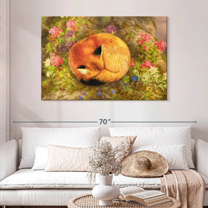The Cozy Fox, 32" H x 48" W