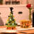 Halloween Lighted Ghost and Black Cat Tabletop Tree