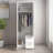 Modern White Wardrobe, 100% Melamine Coated Particle Board, 23.6 x 67.6 x 17.7 inches | Durable & Stylish Design for Organized Storage | Perfect for Bedrooms & Living Spaces, Solid Color Elegance-2032079864