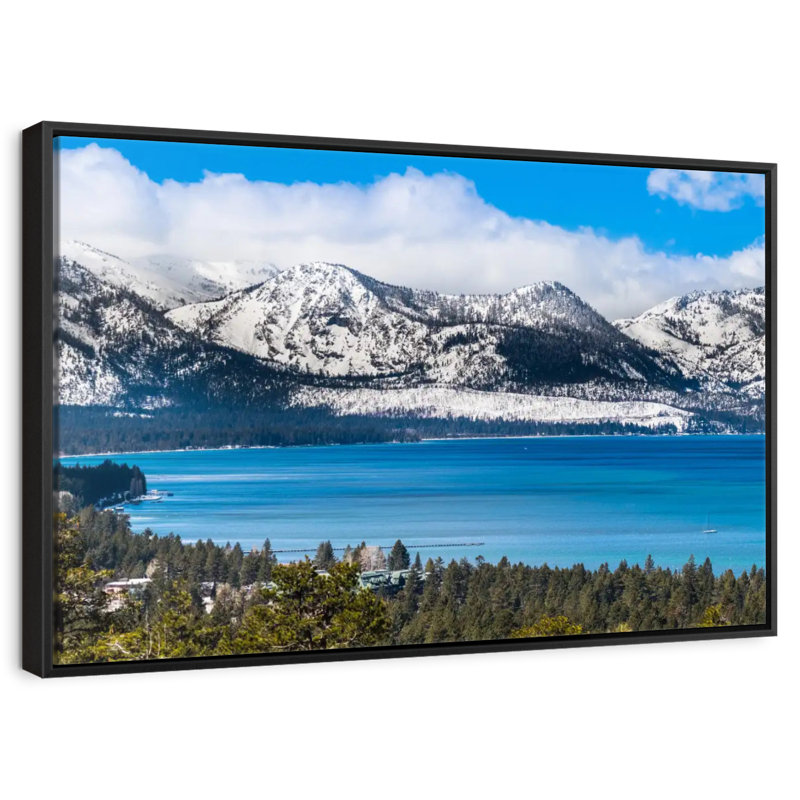Stunning Lake Tahoe, Floating Frame Black, 40" X 27"
