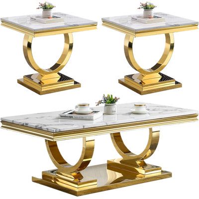 Ensemble de 3 tables de salon (ensemble de 3)