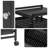2-Tiermodern Black Rectangle File Storage Drawer Carts Carbon Steel File Storage Organizer On Wheels