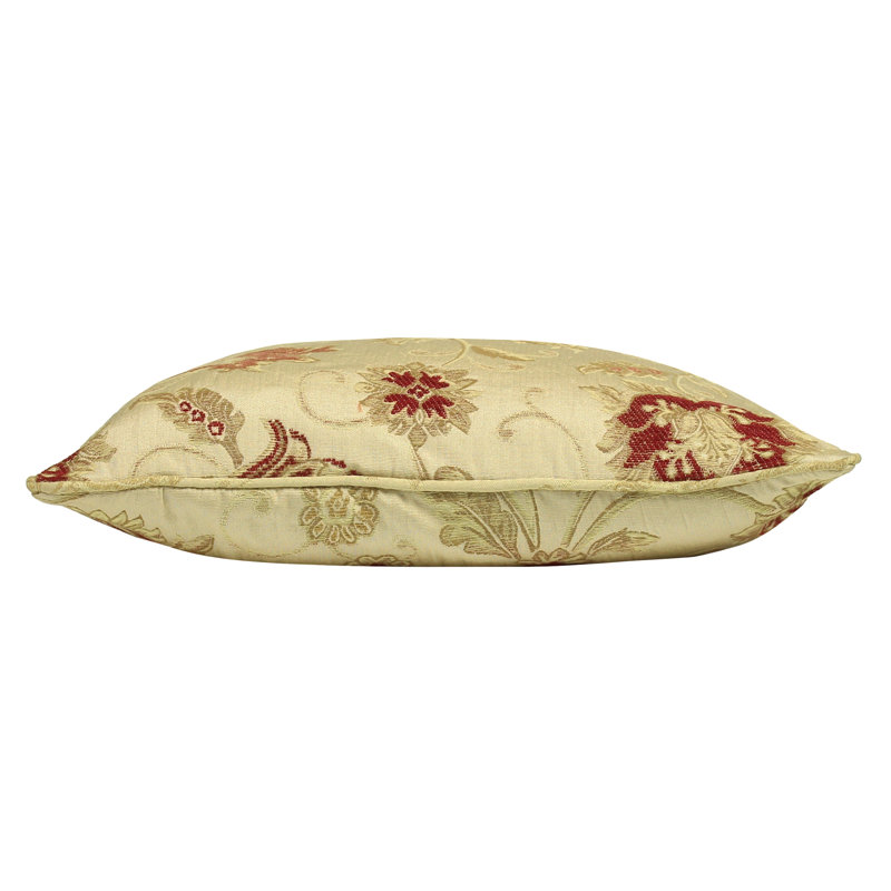 Zurich Floral Jacquard Cushion Cover, 45 x 45cm, Champagne Cream