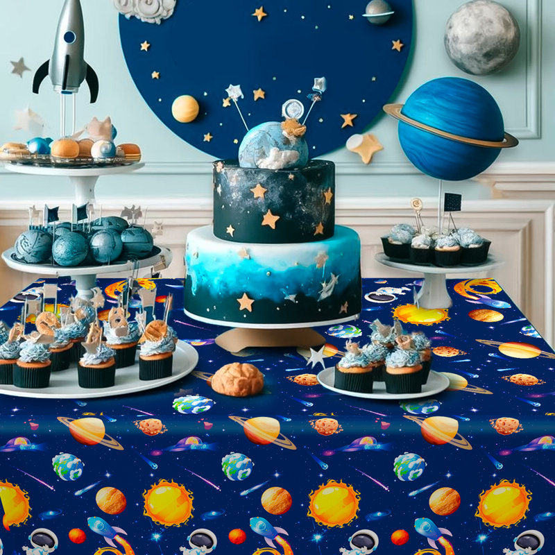 Nappe Space, ensemble de nappe 3 pièces Space