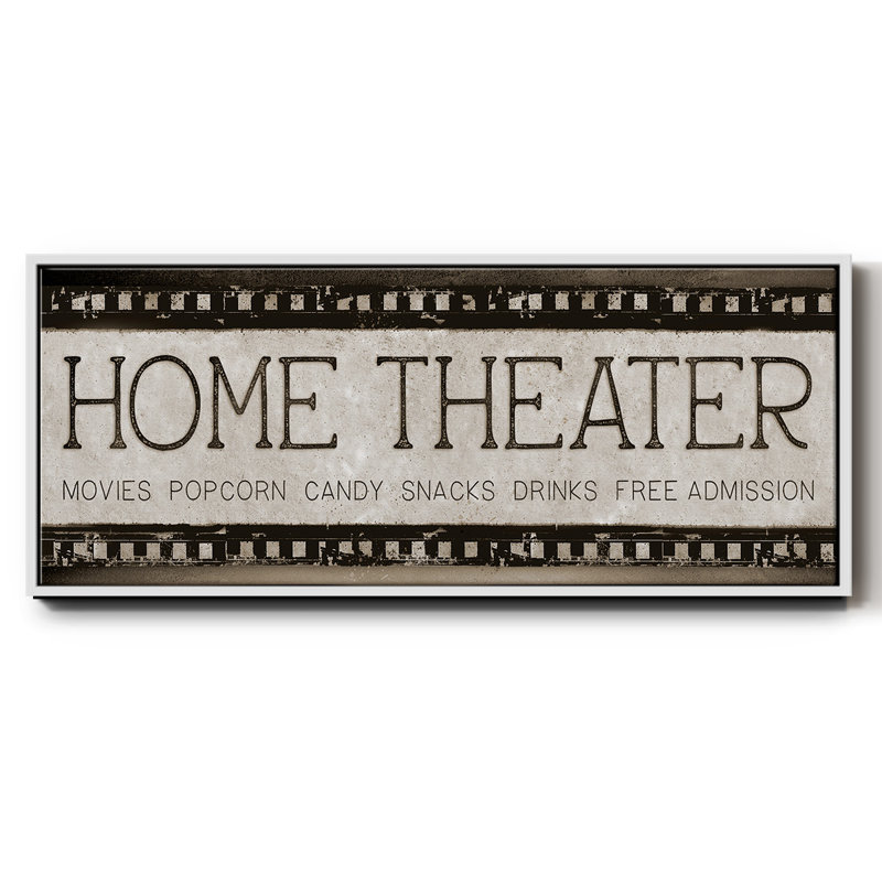 Home Theater- Framed Canvas