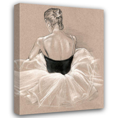 House of Hampton® Parker, Jennifer Paxton Gallery Wrapped Canvas Art Titled: Ballet Study II