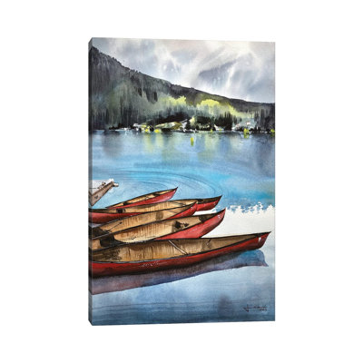 Lake Louise II by Liam Kumawat - Wrapped Canvas Print