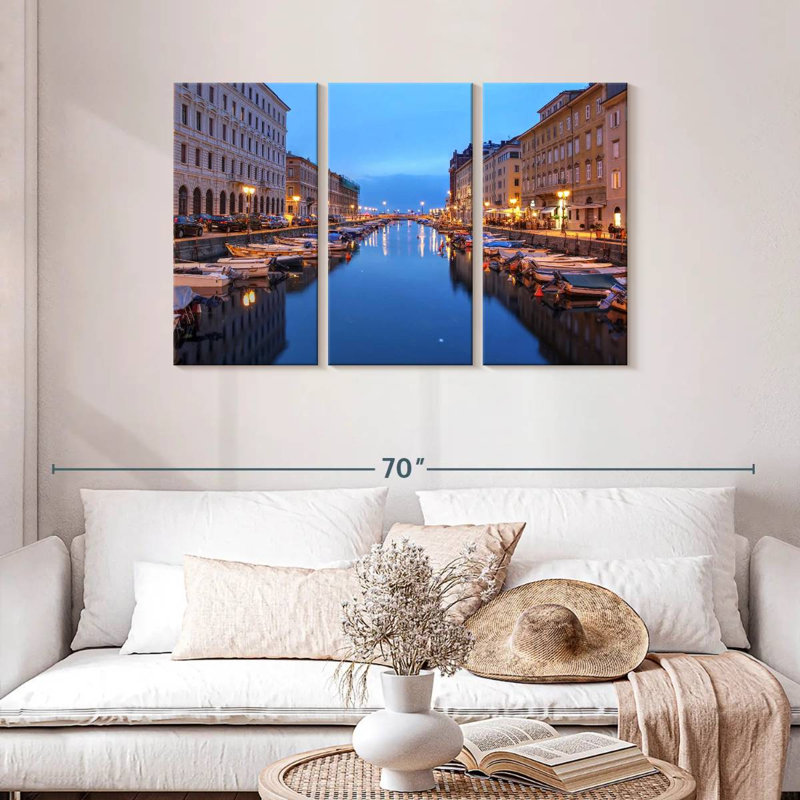 Sebbie Trieste, canal de l'Italie, H 28 po x l 45 po