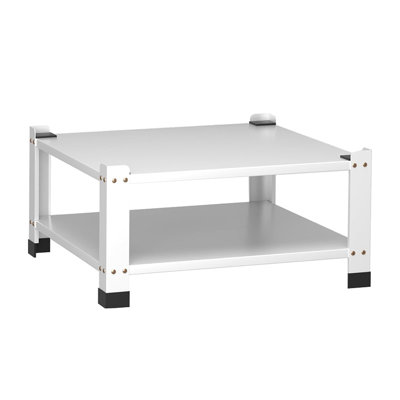 Support pour laveuse-sécheuse robuste avec tablette de rangement, base de lavage universelle pour laveuses et sécheuses à chargement frontal