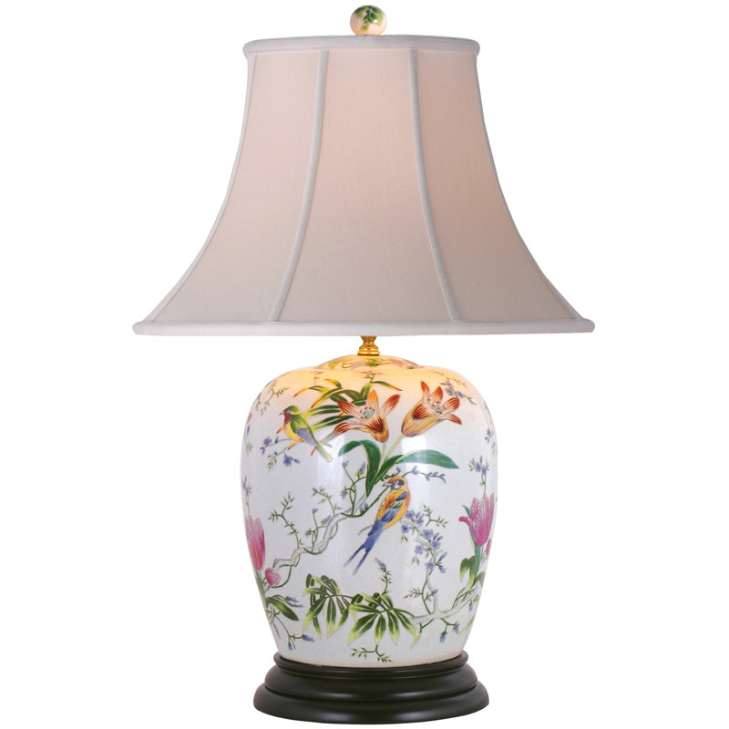Porcelain Lily 28" Table Lamp