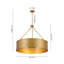 Luminaire suspendu suspendu en métal 5 lumières