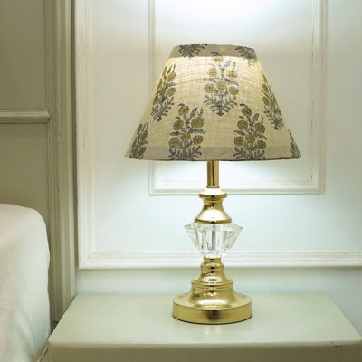 Lamp Shade Sustainable Handmade Floral Linen Fabric Detachable Lampshade - HJARA