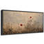 Coquelicots rouges dans un champ chaud sous une douce lumière du matin - reproduction d'art sur toile encadrée-1676573318-1676573319