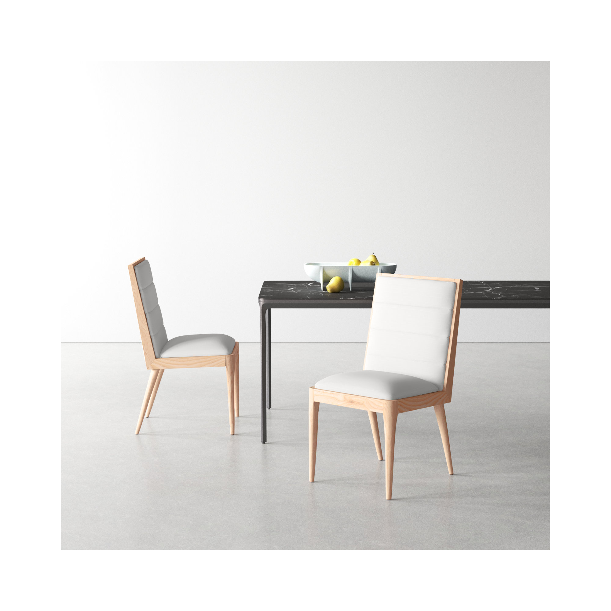 Preston Linen Parsons Chair, Natural