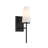 River 1-Light Wall Sconce in Black-1078915333