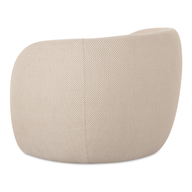 Millen OUTDOOR ACCENT CHAIR, Beige Performance Basketweave