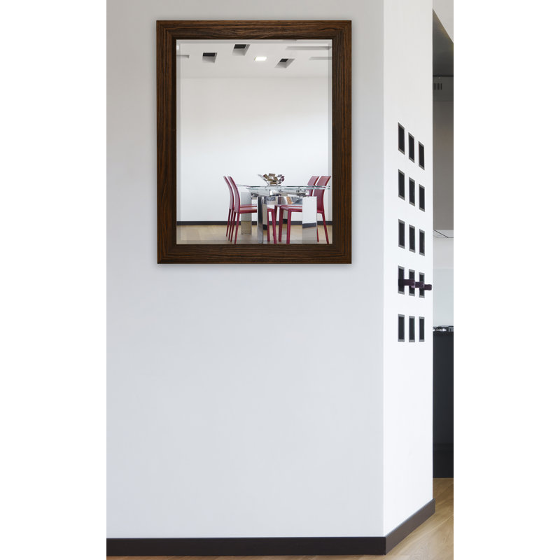 Miroir d'appoint Narely, 38,75 po x 32,75 po, Moka