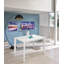 Brickhouse Extendable Glass Top Metal Base Dining Table-814665913