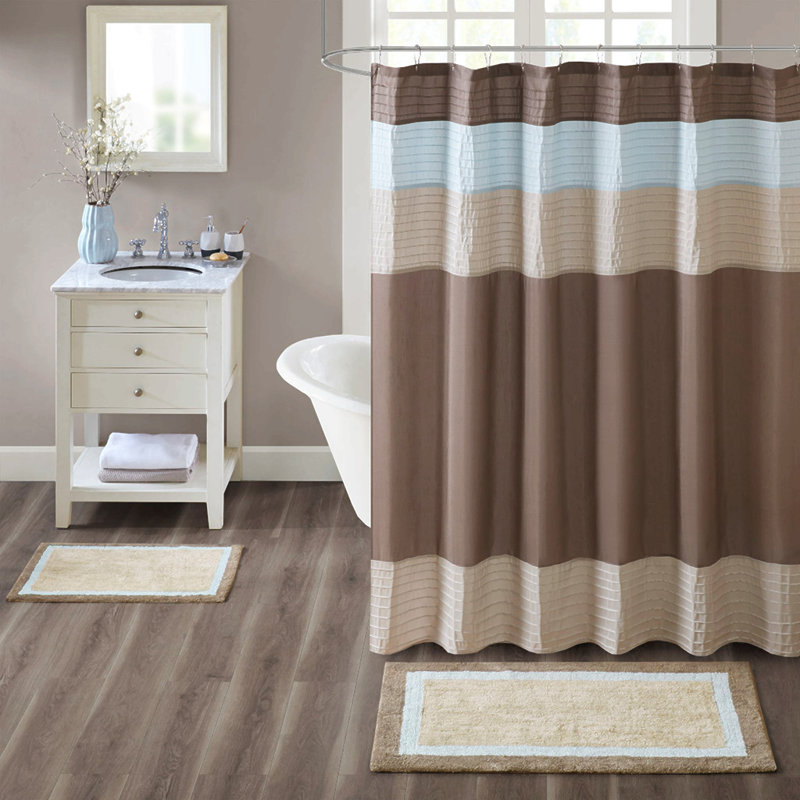 Cotton Tufted Bath Rug, Blue, 30" L x 20" W