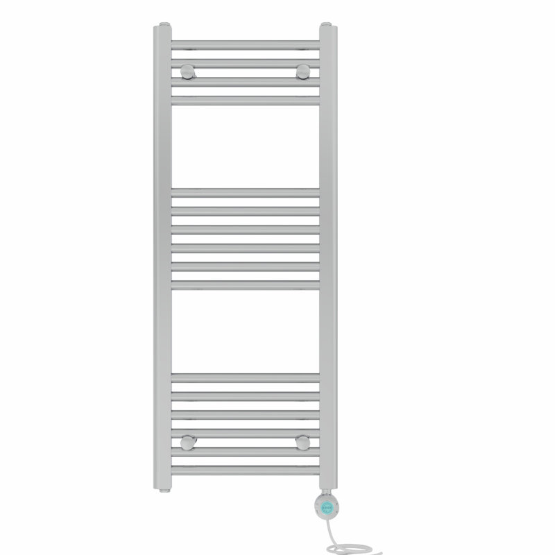Graciela Straight Towel Rail Heated Towel Rails, 100cm H x 40cm W x 3cm D, Chrome