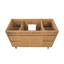 Kayla Meuble-lavabo simple en teck naturel