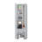 White Storage Shelves Broom Cabinet