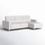 Canapé modulaire à méridienne 2 pièces Arnettie-1129381465